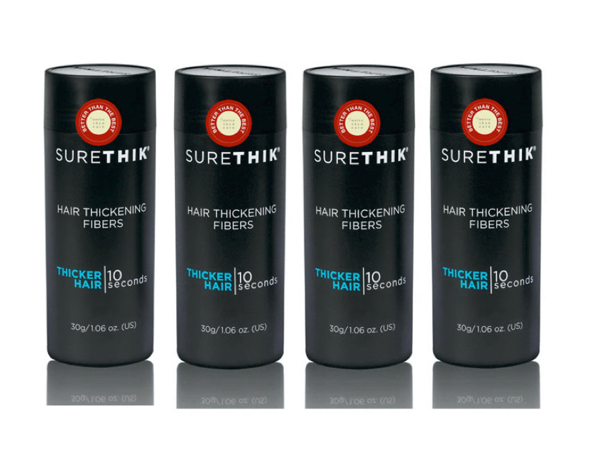 SureThik Hair Thickening Fibers 30g - Pack of 4
