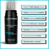 SureThik Hair Thickening Fibers 15g - Pack of 4